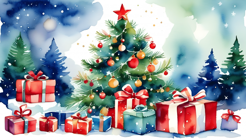 christmas-tree-with-ornaments-and-presents-watercolor-compressed-151422